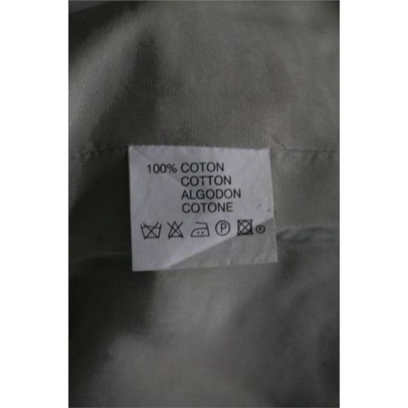 Cacharel Beige Tan VNeck Cotton Floral Accent Button Down Blazer - Picture 4 of 7